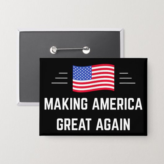 Making America Great Again 缶バッジ (正面/裏面)