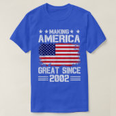 Making America Great Since 2002 Birthday Party Ame Tシャツ (デザイン正面)