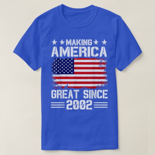 Making America Great Since 2002 Birthday Party Ame Tシャツ (デザイン正面)