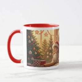 making christmas cookies with mom マグカップ