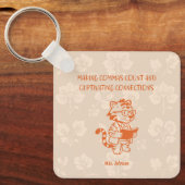 Making Commas Count Captivating Connections Gramma キーホルダー (正面)