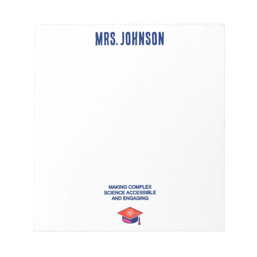 Making Complex Science Accessible & Engaging ノートパッド (正面)