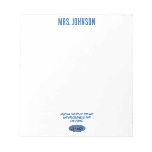 Making Complex Science Understandable For Everyone ノートパッド (正面)