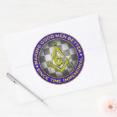 Making Good Men Better Masonic Sticker ラウンドシール (封筒)