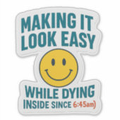 Making It Look簡単-おもしろいナースビニル シール (正面)