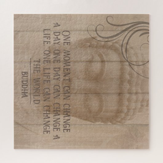 Making Life Changes Inspirational Buddha Quote ジグソーパズル (横)