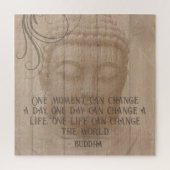 Making Life Changes Inspirational Buddha Quote ジグソーパズル (縦)