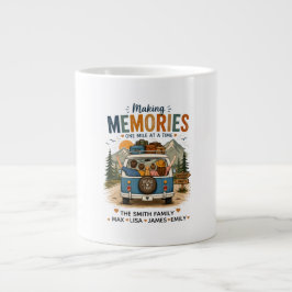 Making Memories One Mile at a Time | Custom Family ジャンボコーヒーマグカップ