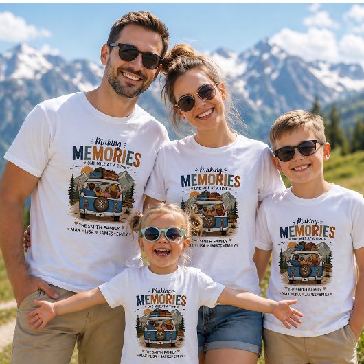 Making Memories One Mile at a Time | Custom Family Tシャツ