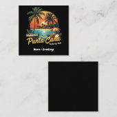 Making Memories Punta Cana Family Trip 2025 スクエア名刺 (正面/裏面)