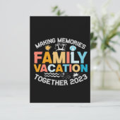 Making Memories Toegether Family Vacation 2023 サンキューカード (スタンド正面)