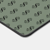 Making Moneyおもしろいドル記号パターン(名前) デスクマット (コーナー)