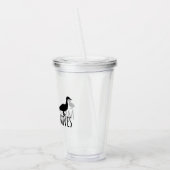 Making Moves Mama Duck and Ducklings Motivational アクリルタンブラー (左)