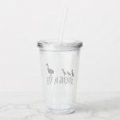 Making Moves Mama Duck and Ducklings Motivational アクリルタンブラー (裏面)