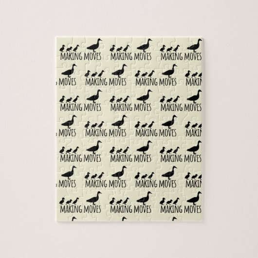 Making Moves Mama Duck and Ducklings Motivational ジグソーパズル (縦)