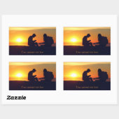 Making Music / Sunset カスタム Musicスタンプ 長方形シール (シート)