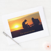 Making Music / Sunset カスタム Musicスタンプ 長方形シール (封筒)