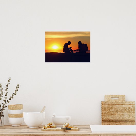 Making Music / Sunset poster ポスター (キッチン)