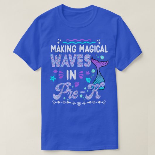 Making My Waves In Pre-K Mermaid Back To School Gi Tシャツ (デザイン正面)