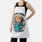 Making Nursing Great Again Funny Nursing Gift エプロン (インサイチュ)