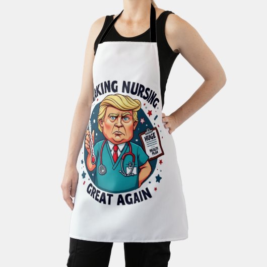 Making Nursing Great Again Funny Nursing Gift エプロン (インサイチュ)