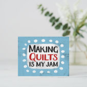 Making QuiltsはMy Jam Greeting Card カード (スタンド正面)
