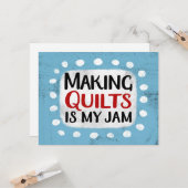 Making QuiltsはMy Jam Greeting Card カード (正面/裏面インサイチュ)