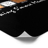 Making Smore Memories Camping Campfire Smores Cart ポスター (角)
