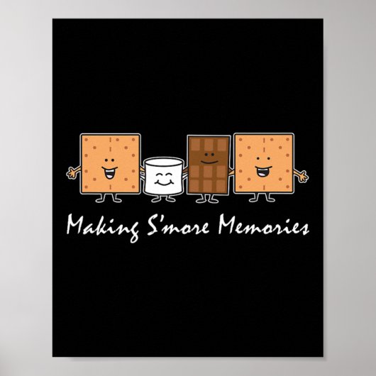 Making Smore Memories Camping Campfire Smores Cart ポスター (正面)