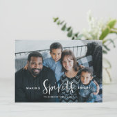 Making Spirits明るいホリデークリスマスカード 招待状 (スタンド正面)