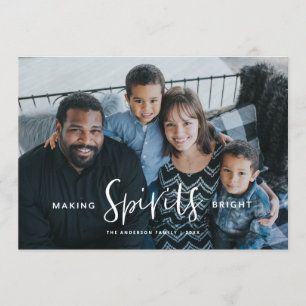 Making Spirits明るいホリデークリスマスカード 招待状