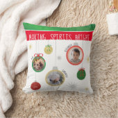 Making Spirits明るい写真クリスマス装飾用クッション クッション (ブランケット)