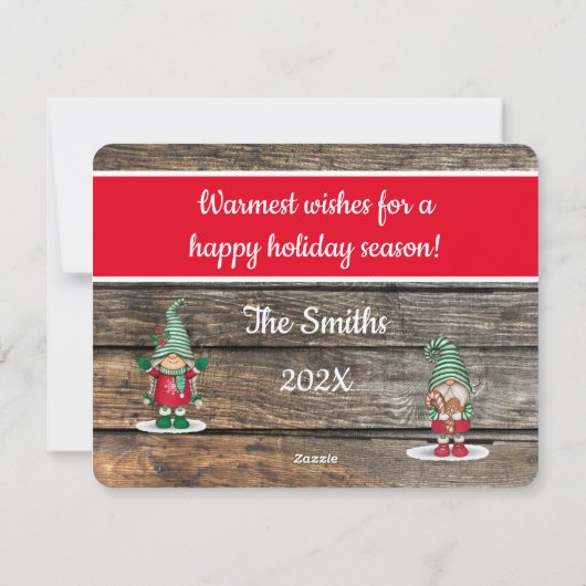 Making Spirits明るい格言(写真を追加) シーズンカード (裏面)