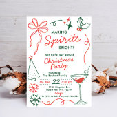 Making Spirits Bright | ホリデー・カクテルパーティー 招待状