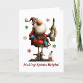 Making Spirits Bright Christmas Card カード (正面)