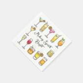 Making Spirits Bright Christmas Cocktail スタンダードカクテルナプキン (角)