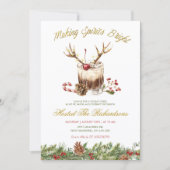 Making Spirits Bright Christmas Cocktail Party 招待状 (正面)