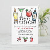 Making Spirits Bright Christmas Cocktail Party 招待状 (スタンド正面)