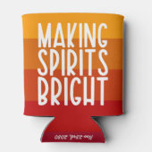 Making Spirits Bright Funny Thanksgiving Party 缶クーラー (裏面)