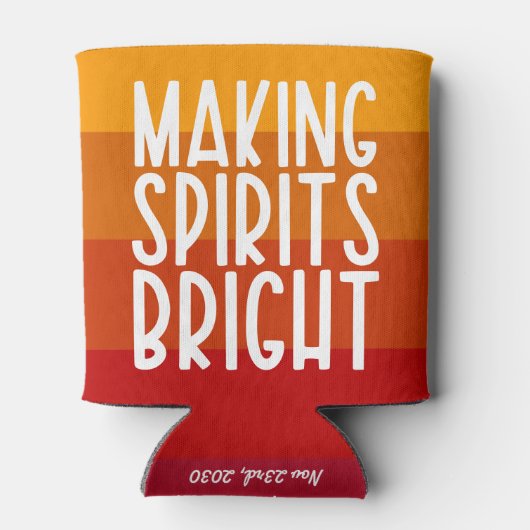 Making Spirits Bright Funny Thanksgiving Party 缶クーラー (裏面)