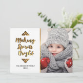 Making Spirits Bright Holidayフォトカード シーズンカード (スタンド正面)