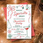 Making Spirits Bright | Holiday Cocktail Party 招待状