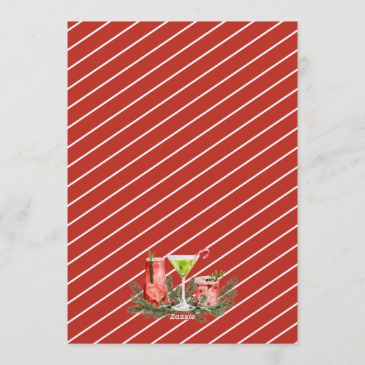 Making Spirits Bright Holiday Cocktail Party 招待状 (裏面)