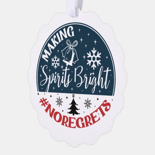 Making Spirits Bright No Regrets オーナメントカード (左)