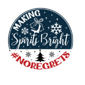 Making Spirits Bright No Regrets オーナメントカード