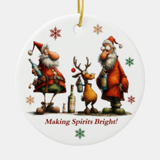 Making Spirits Bright Ornament セラミックオーナメント