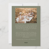 Making Spirits Bright Sage Christmas Multi Photo シーズンカード (裏面)