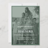 Making Spirits Bright Two Photo Stripe シーズンカード (裏面)