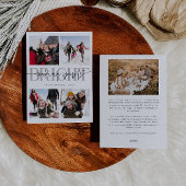 Making Spirits Bright White Christmas Multi Photo シーズンカード