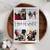Making Spirits Bright White Christmas Multi Photo シーズンカード